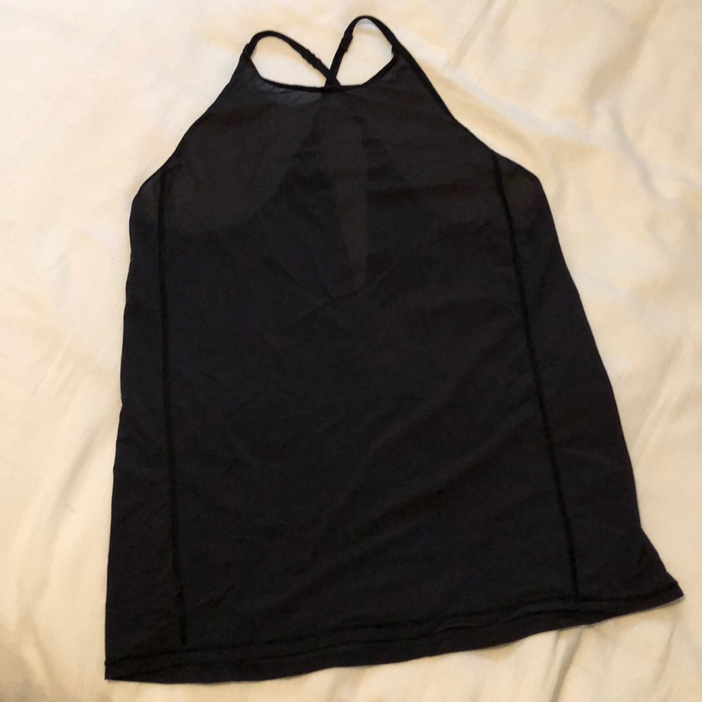 Lululemon black sheer tank